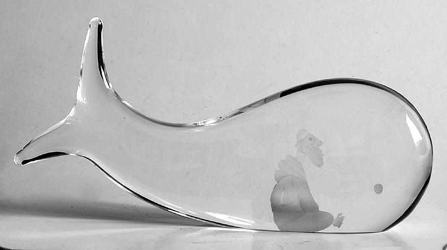 Kosta Boda Figurines Jonah And The Whale-Small - No Box by Kosta-Boda-1