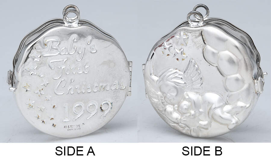 Baby's First Christmas Locket Ornament Baby's First Christmas Locket - No Box by Kirk Stieff-1