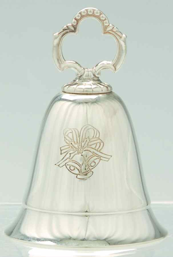 Songs of Christmas Musical Bell Silver Bells - Boxed by Kirk Stieff-1