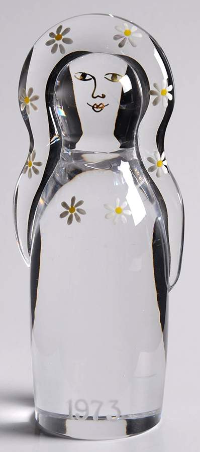 Kosta Boda Annual Paperweight Miss Kosta - No Box by Kosta-Boda-1
