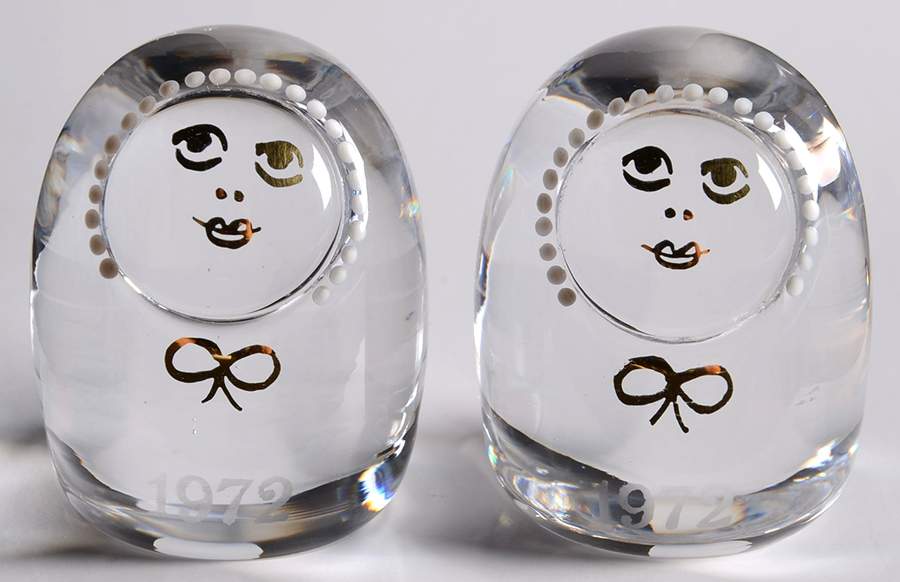 Kosta Boda Annual Paperweight Twins-Pair - Boxed by Kosta-Boda-1