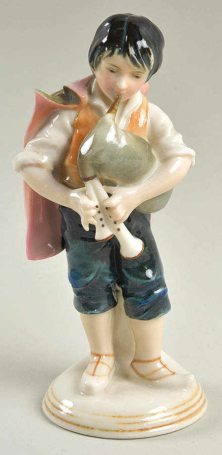 Karl Ens Figurine Boy With Bagpipes - No Box by Karl Ens-1
