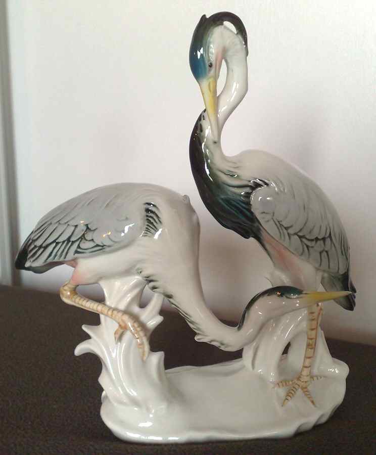 Karl Ens Figurine Great Blue Heron - No Box by Karl Ens-1