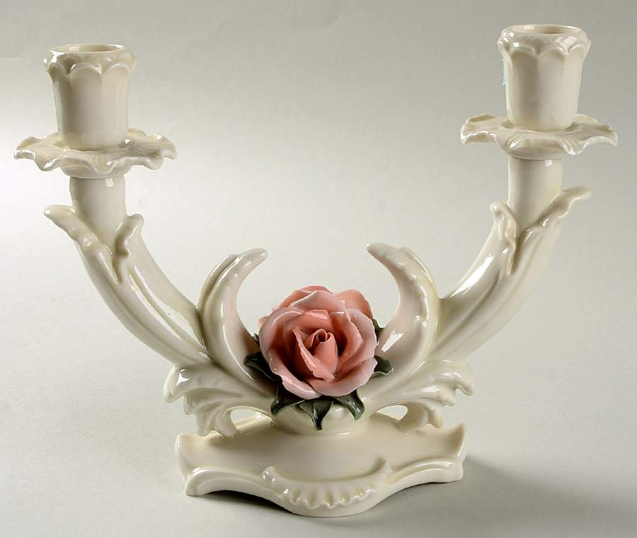 Karl Ens Figurine Candlestick Double Light - No Box by Karl Ens-1