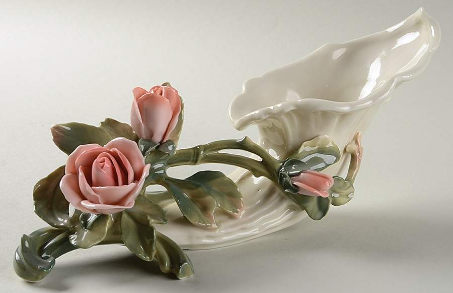 Karl Ens Figurine Cornucopia Vase - No Box by Karl Ens-1