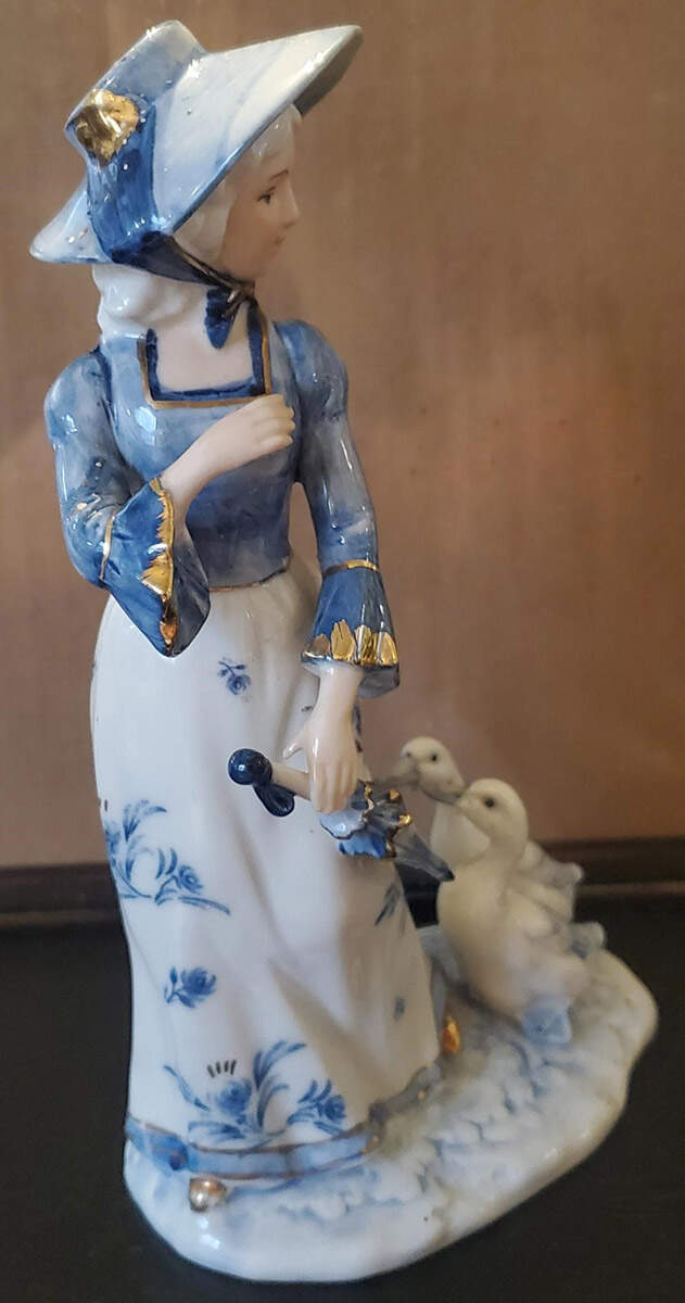 KPM Figurines Woman With Ducks - No Box by KPM-1