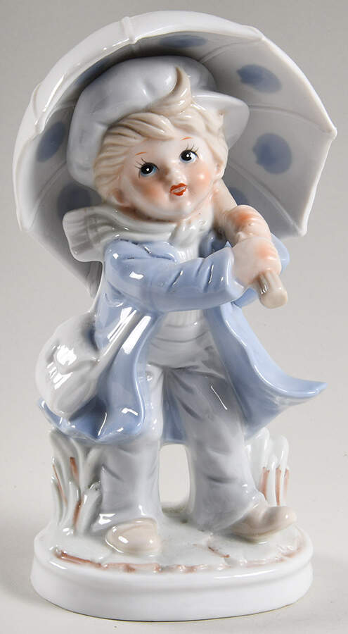 KPM Figurines Boy With Umbrella - No Box by KPM-1