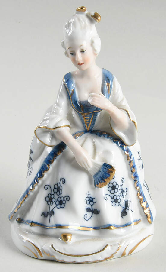 KPM Figurines Woman With Fan - No Box by KPM-1