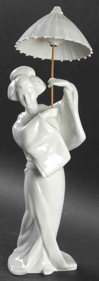 KPM Figurines Oriental Lady W/ Umbrella - No Box by KPM-1