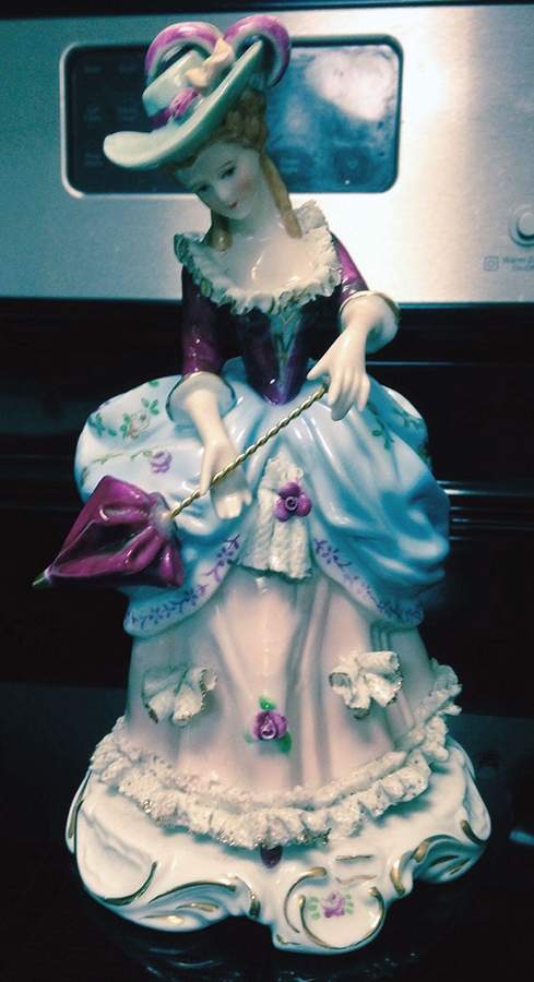 KPM Figurines Lady With Parasol - No Box by KPM-1