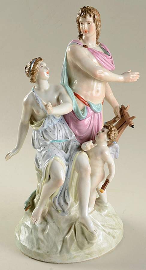 KPM Figurines Couple With Cherubs - No Box by KPM-1