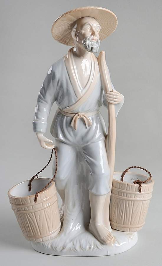 KPM Figurines Man With Water Buckets - No Box by KPM-1