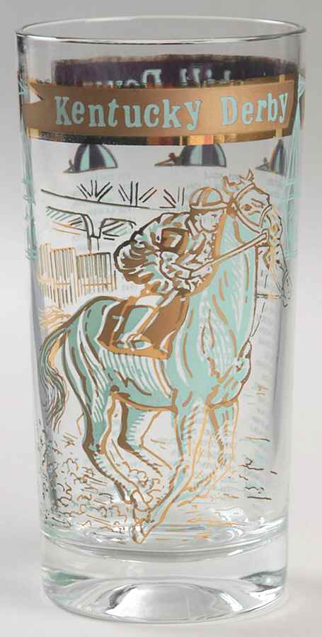 Bar Glasses Kentucky Derby-Gold&Green - No Box by Kentucky Derby-1