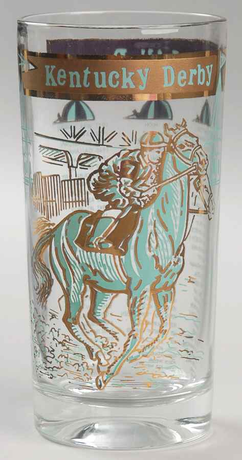 Bar Glasses Kentucky Derby-Gold&Green - No Box by Kentucky Derby-1