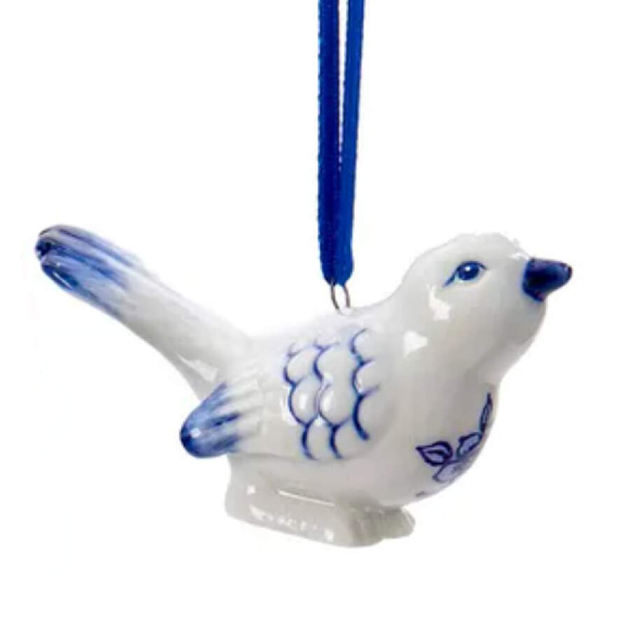 China & Lace - Delft Blue Bird C - No Box 61b by Kurt Adler-1
