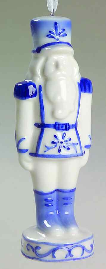 China & Lace - Delft Blue Nutcracker Blue Boots - No Box by Kurt Adler-1