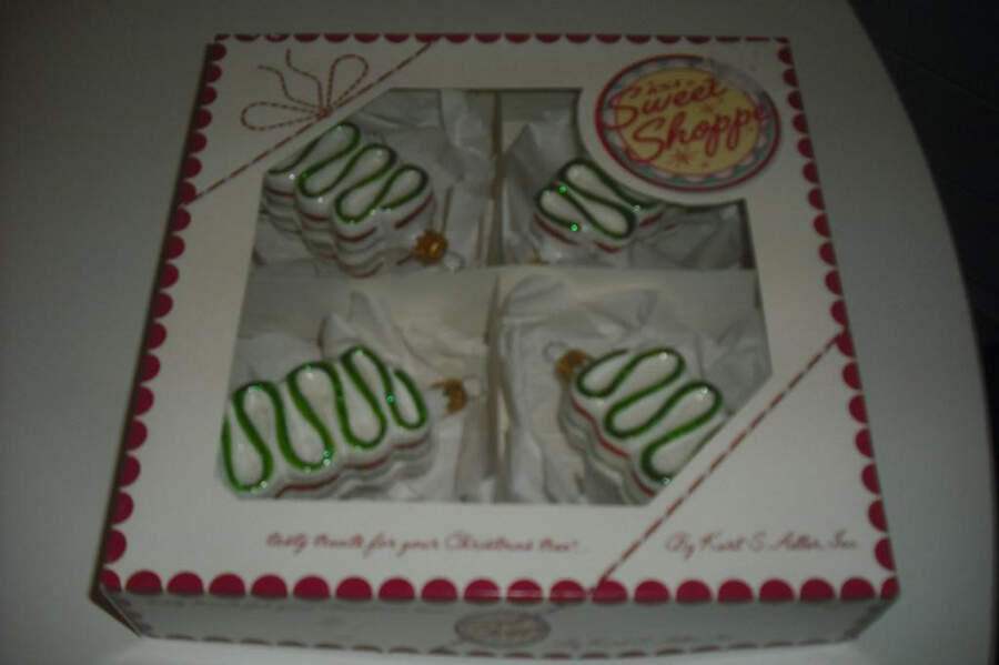 Sweet Shoppe Ribbon Candy-Set Of 4 - Boxed by Kurt Adler-1