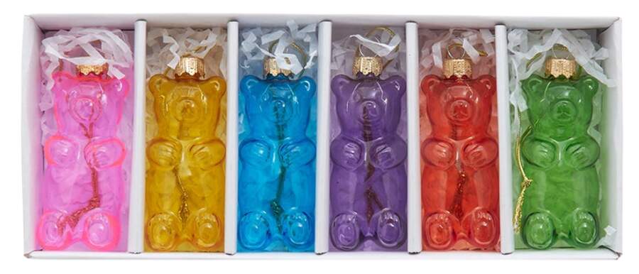 Sweet Shoppe Gummy Bears-Set Of 6 - Boxed by Kurt Adler-1