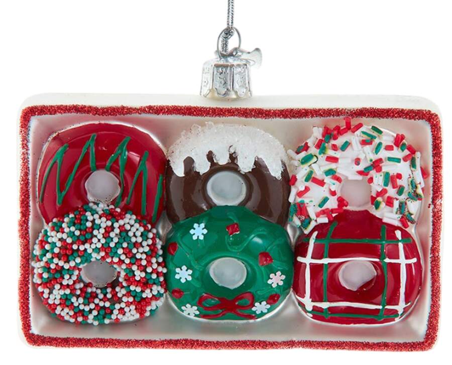 Sweet Shoppe Box Of Christmas Donuts - Boxed by Kurt Adler-1