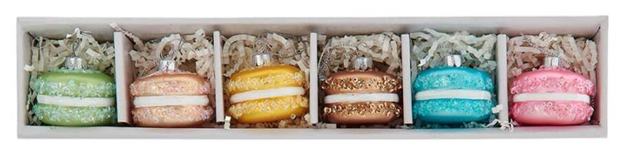 Sweet Shoppe Macarons-Set Of 6 - Boxed by Kurt Adler-1