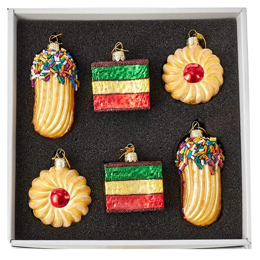 Sweet Shoppe Italian Cookies-Set Of 6 - Boxed by Kurt Adler-1