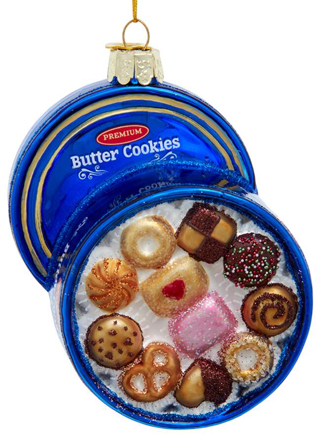 Sweet Shoppe Tin Of Butter Cookies - Boxed by Kurt Adler-1