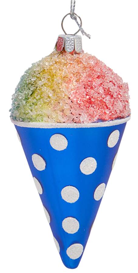 Sweet Shoppe Rainbow Snow Cone W/ Blue Cone - No Box 53c by Kurt Adler-1