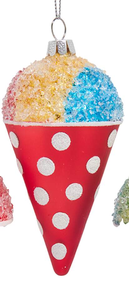 Sweet Shoppe Rainbow Snow Cone W/ Red Cone - No Box 53b by Kurt Adler-1