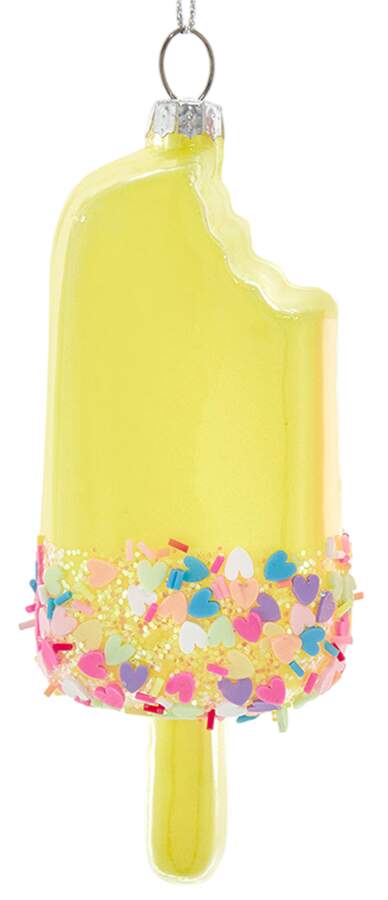 Sweet Shoppe Glow In The Dark Popsicle-Yellow - No Box 51b by Kurt Adler-1