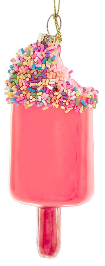 Sweet Shoppe Glow In The Dark Popsicle-Pink - No Box 51a by Kurt Adler-1