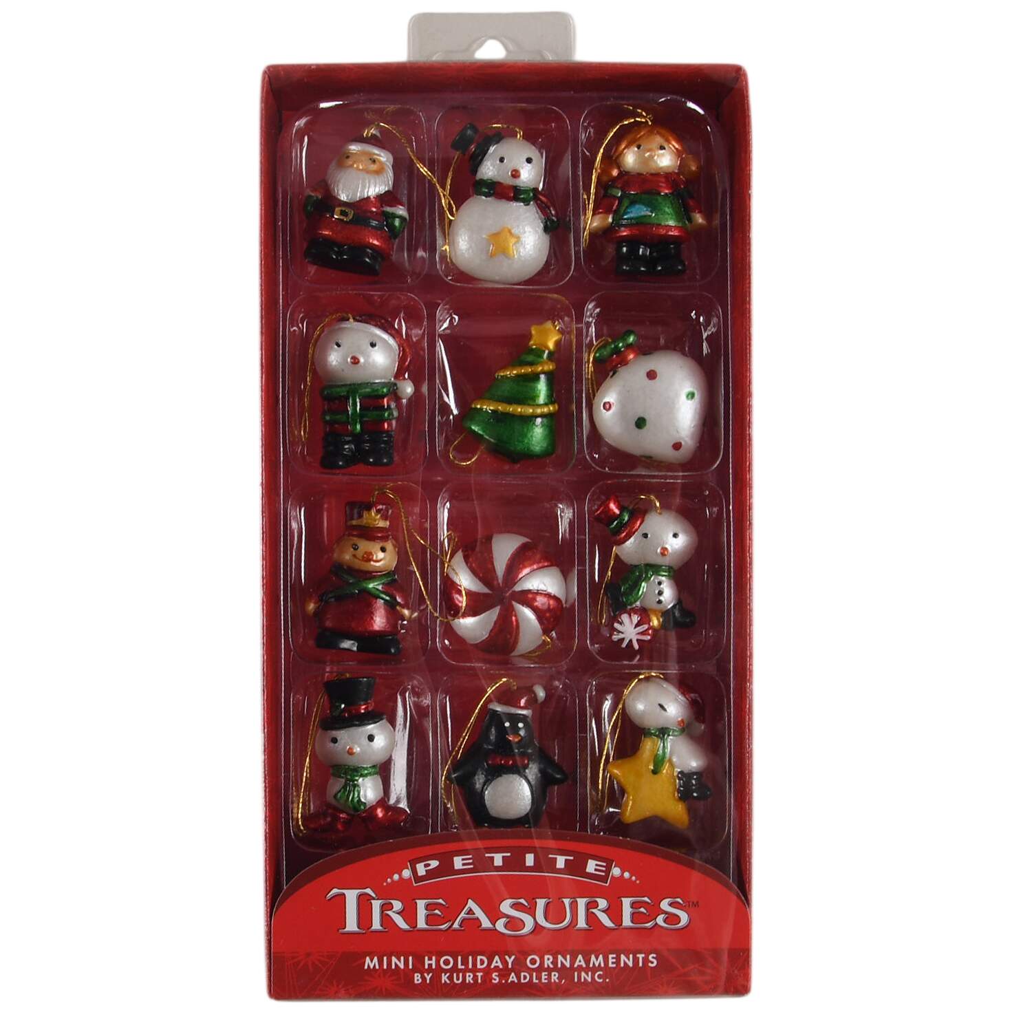 Petite Treasures 12 Pc Vintage Style 1.25" - Boxed by Kurt Adler-1