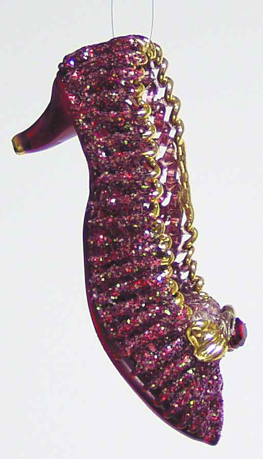Kurt Adler Crystal Ornaments Shoe-Sparkle Slip-On - Boxed by Kurt Adler-1