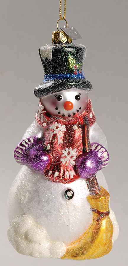 Wynterclaus Collection Vintage Snowman-Black Hat - Boxed by Kurt Adler-1