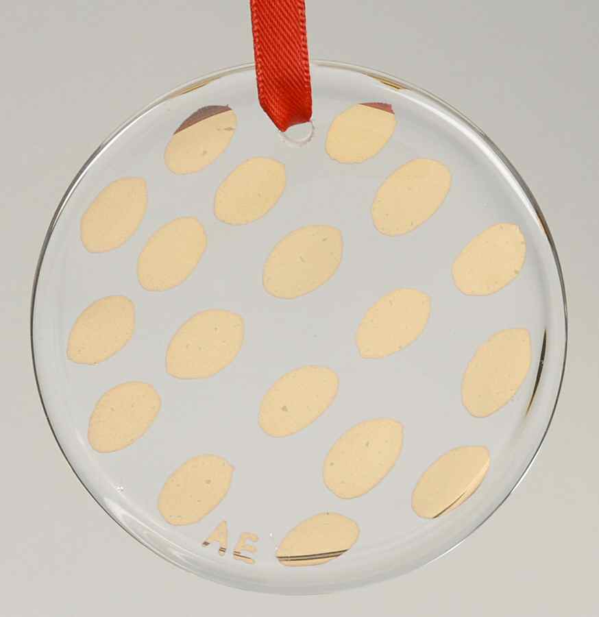 Kosta Boda  Ornaments Glimmer-Gold Dots - Boxed by Kosta-Boda-1