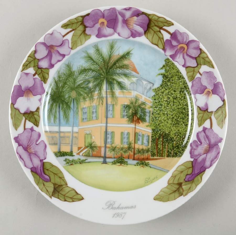 Bahamas Plates 1987-Public Library - Boxed by Kaiser-1
