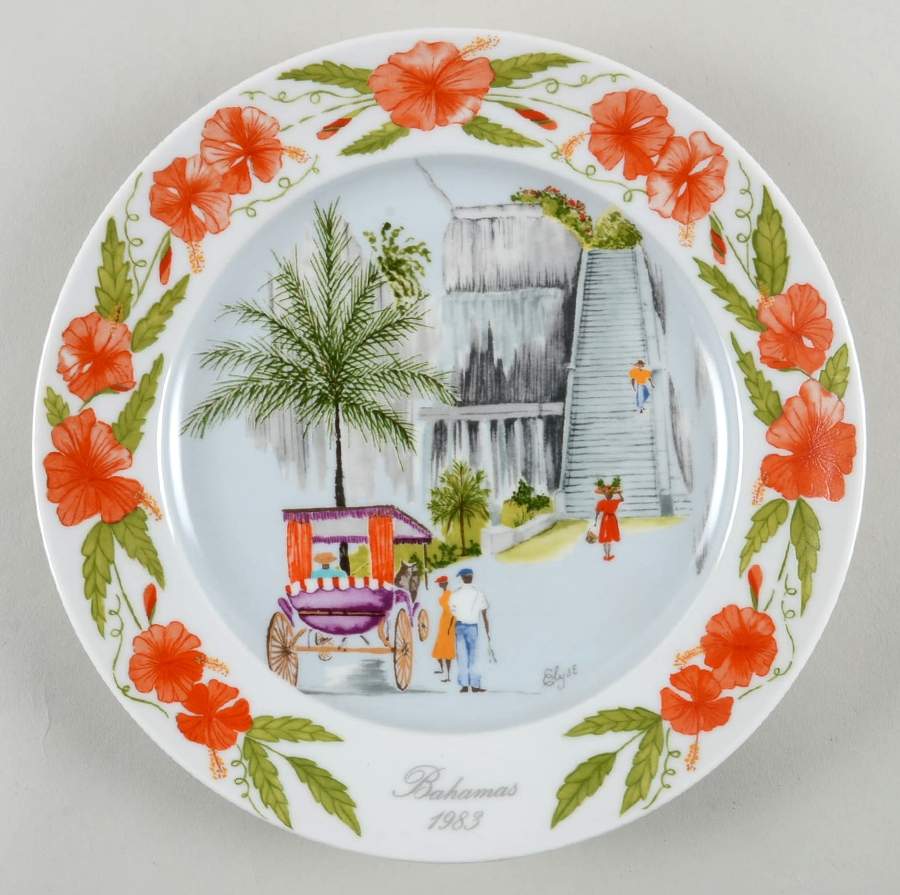 Bahamas Plates 1983-Queens' Staircase - No Box by Kaiser-1