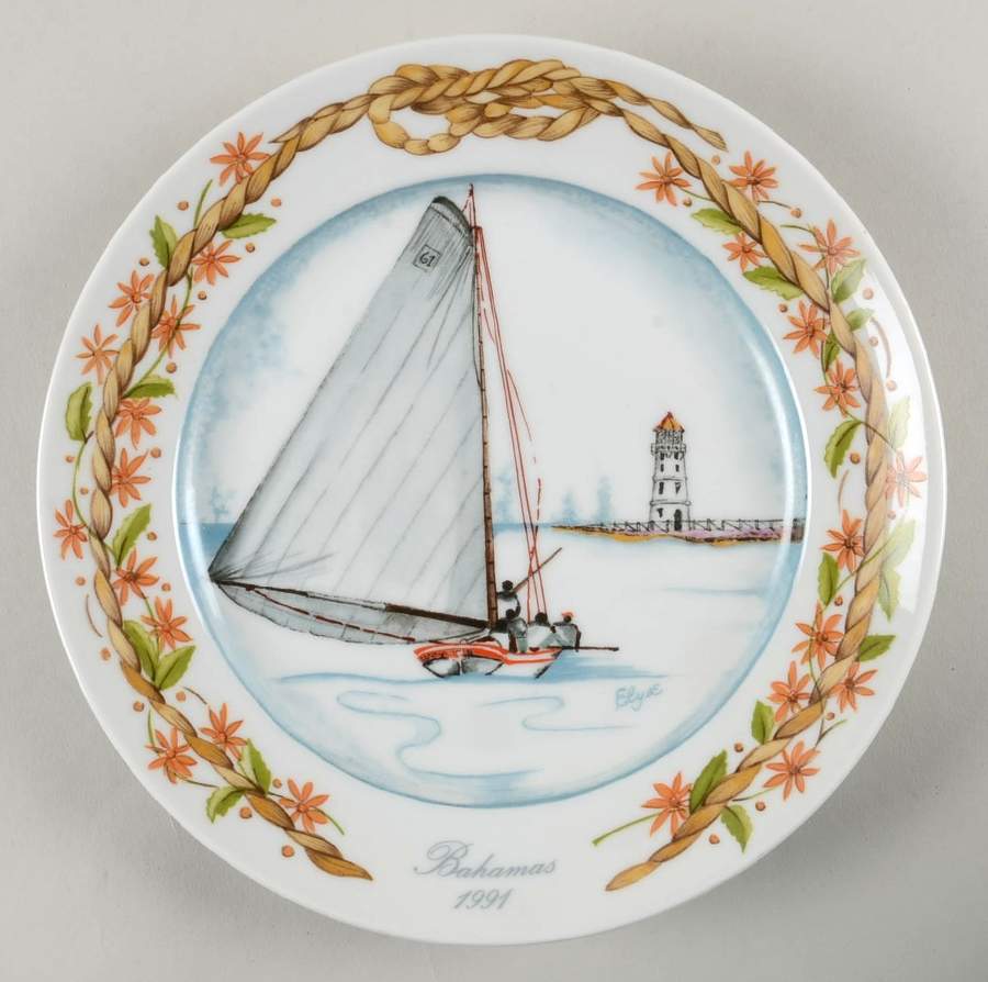 Bahamas Plates 1991-Regatta Bound - No Box by Kaiser-1