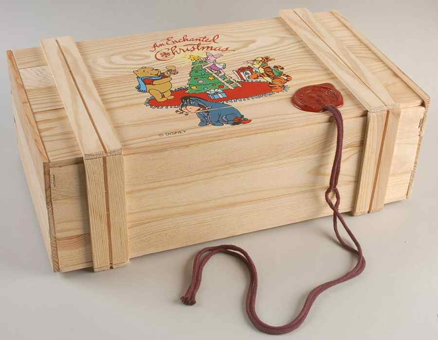 An Enchanted Christmas-Pooh Wooden Box - Only - Collector Box-Wooden by Kurt Adler-1