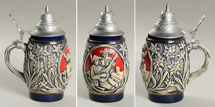 King-Werk Beer Stein Man Playing Mandolin - No Box by King-Werk-1