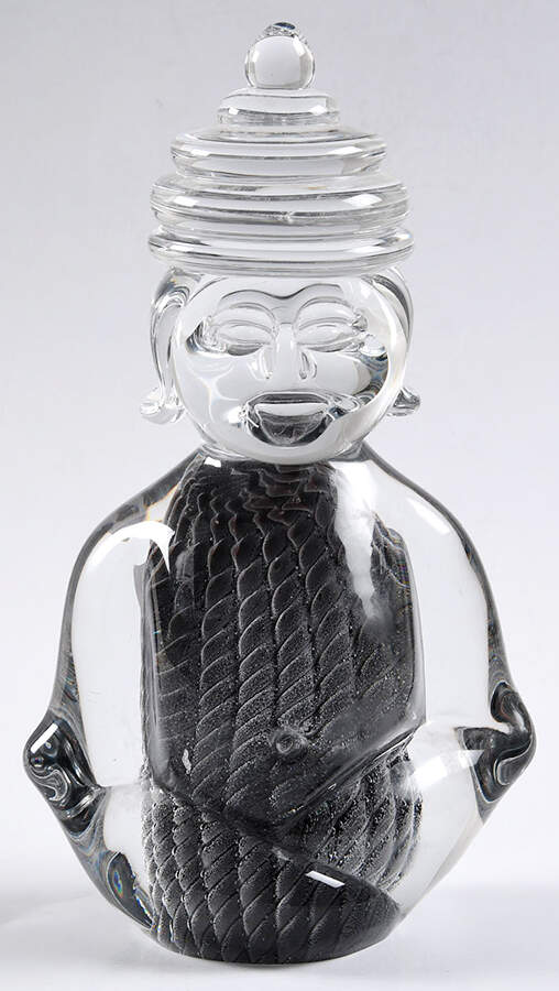 FM Konstglas Art Glass Buddha - No Box by Konstglas (Ronneby)-1