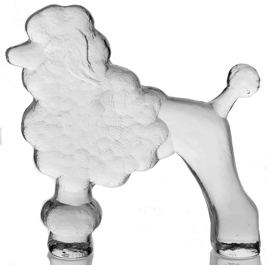 Zoo-Kennel Series French Poodle - No Box by Kosta-Boda-1