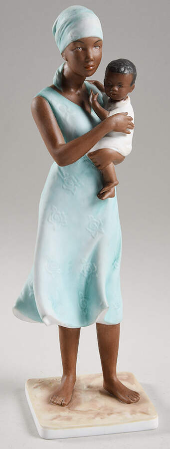Family African Mother & Child-Color - No Box by Kaiser-1