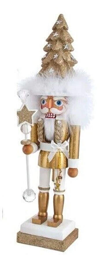 Hollywood Nutcracker Gold Christmas Tree Hat - Boxed by Kurt Adler-1