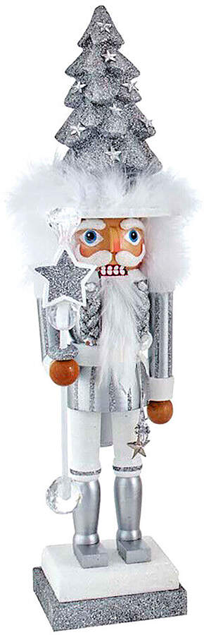 Hollywood Nutcracker Silver Christmas Tree Hat - Boxed by Kurt Adler-1