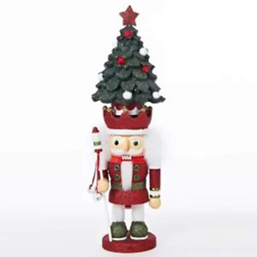 Hollywood Nutcracker Santa With Tree - No Box by Kurt Adler-1