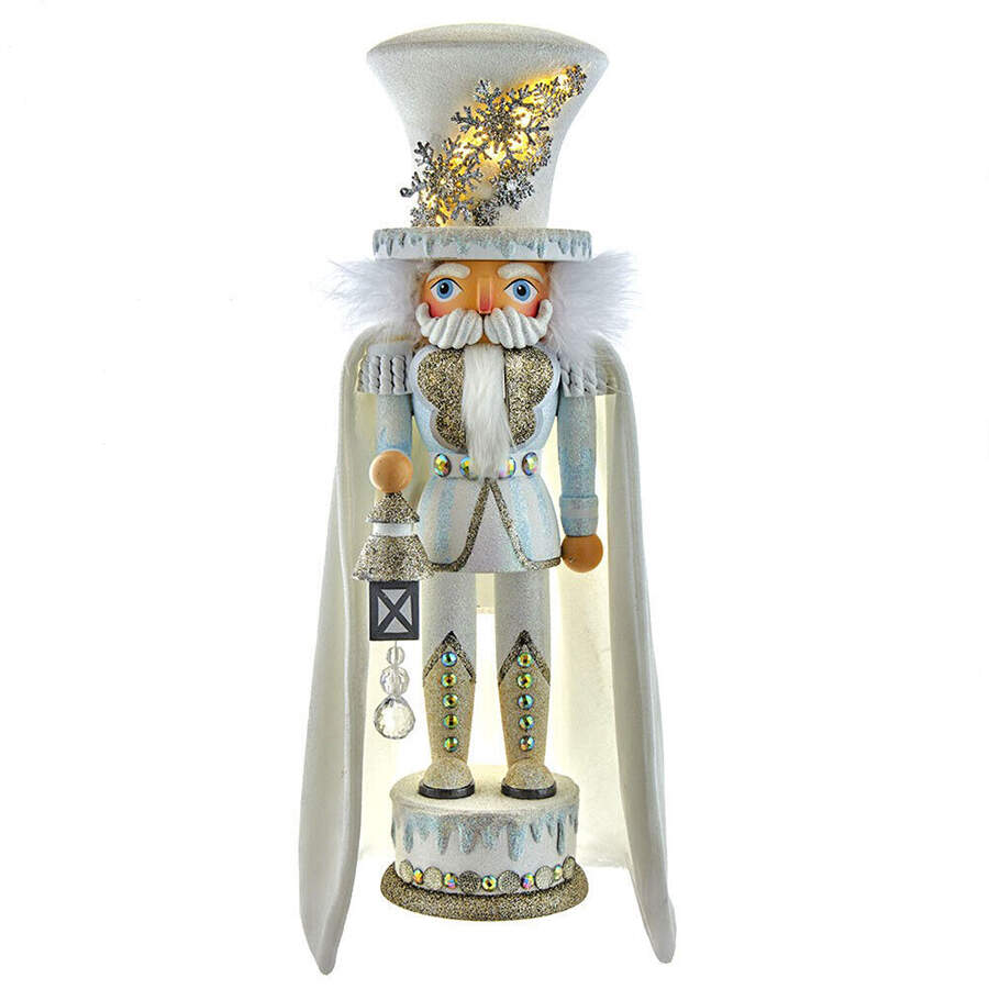 Hollywood Nutcracker White Snowflake Soldier - Boxed by Kurt Adler-1