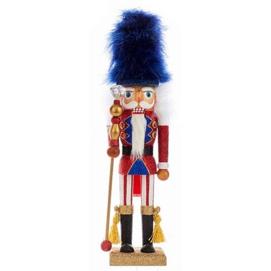 Hollywood Nutcracker Blue Hat Soldier - Boxed by Kurt Adler-1