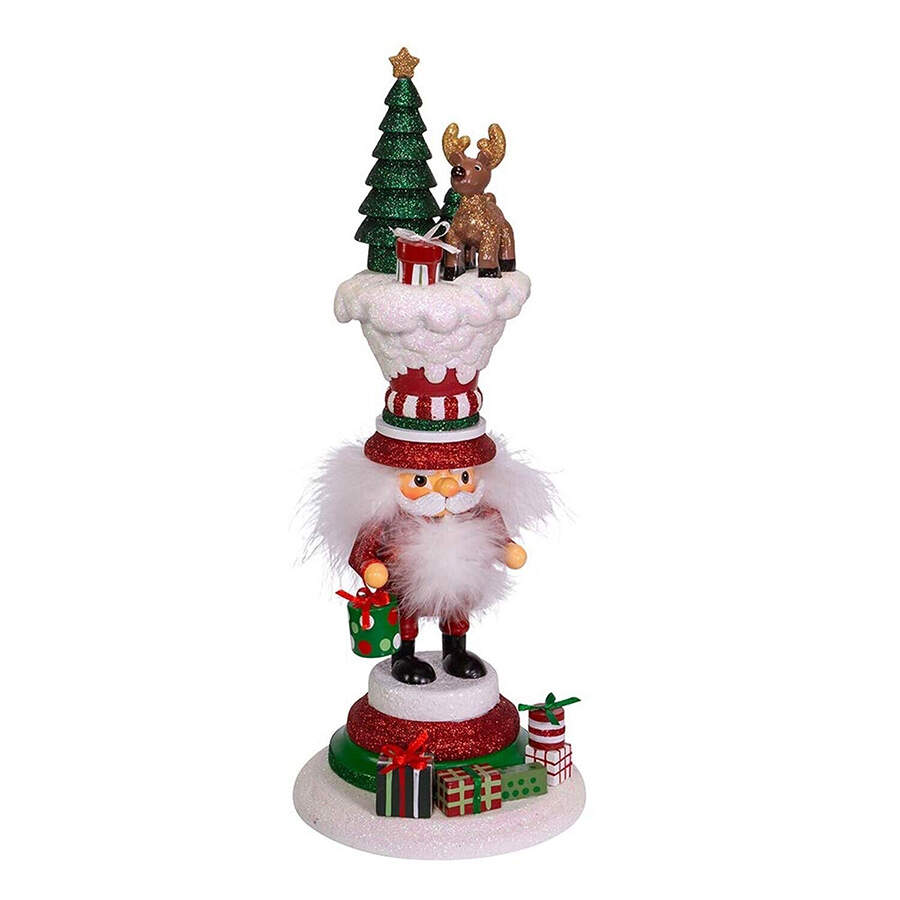 Hollywood Nutcracker Santa's Happy Reindeer - Boxed by Kurt Adler-1