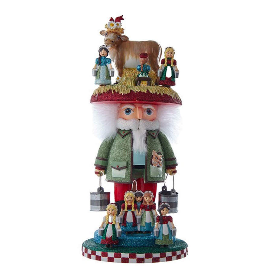 12 Days of Christmas - Hollywood Eight Maids A Milking - Boxed by Kurt Adler-1