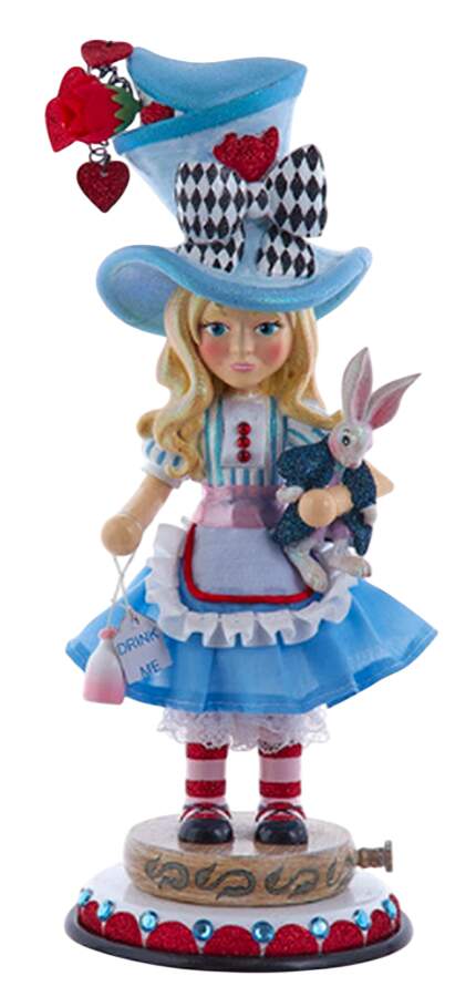 Alice in Wonderland - Hollywood Alice Nutcracker  - Boxed by Kurt Adler-1
